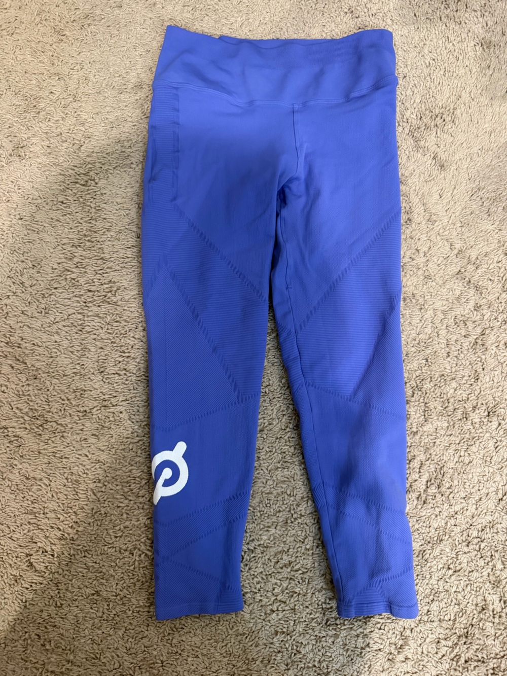 Peloton Women’s Purple-Blue Performance Leggings with Logo